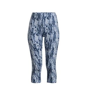 Blue Patterned Women's Capri Size S.